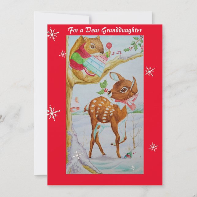 A Granddaughter's Christmas Card (Front)