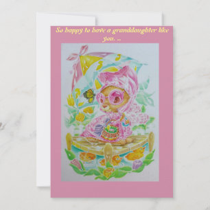 A granddaughters Easter card