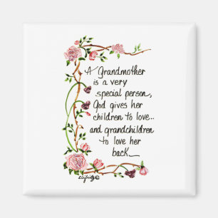 A Grandmother is a Very Special Person Magnet