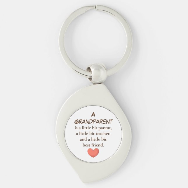 A Grandparent Is Heart keychains (Front)