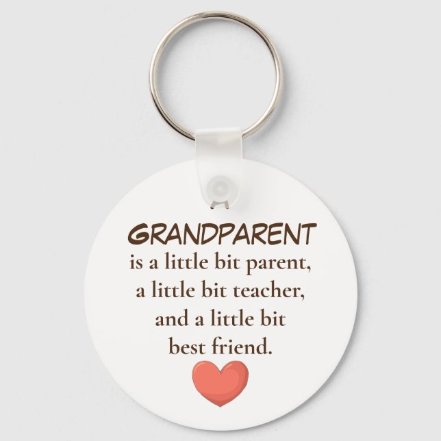 A Grandparent Is  keychains (Front)