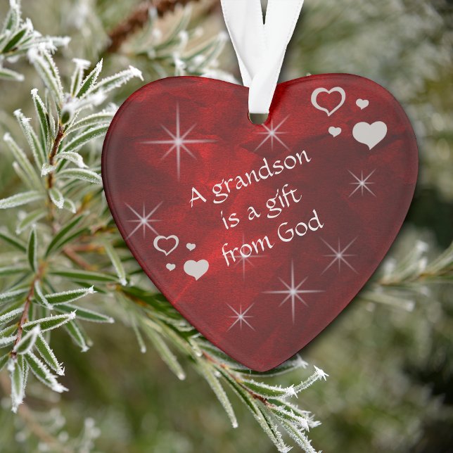 A Grandson is a Gift Ornament (Creator Uploaded)