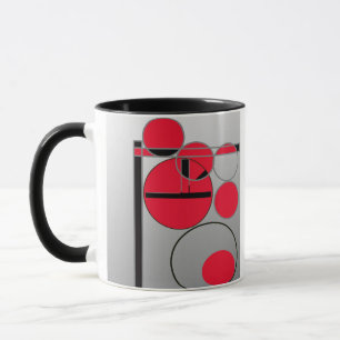 a graphic drawing mug
