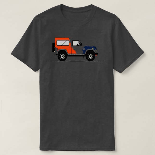 A Graphical Interpretation of the Defender 90 Stat T-Shirt (Design Front)