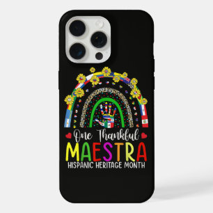A Grateful Maestra Teacher Hispanic Heritage Month iPhone 15 Pro Max Case