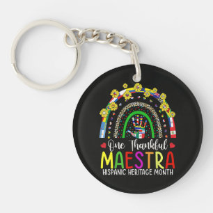 A Grateful Maestra Teacher Hispanic Heritage Month Key Ring
