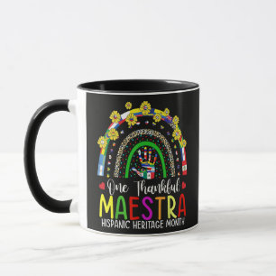 A Grateful Maestra Teacher Hispanic Heritage Month Mug
