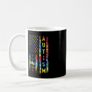 A Great Autism Awareness Month Design With America Coffee Mug