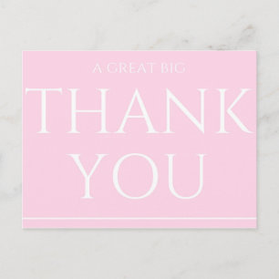 A Great Big Thank You Postcard