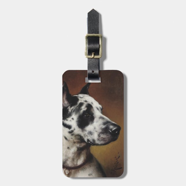 A Great Dane Luggage Tag (Front Vertical)