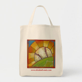 "A Great Day for Baseball" tote bag