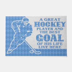 A Great Hockey Player And The Best Goal Doormat