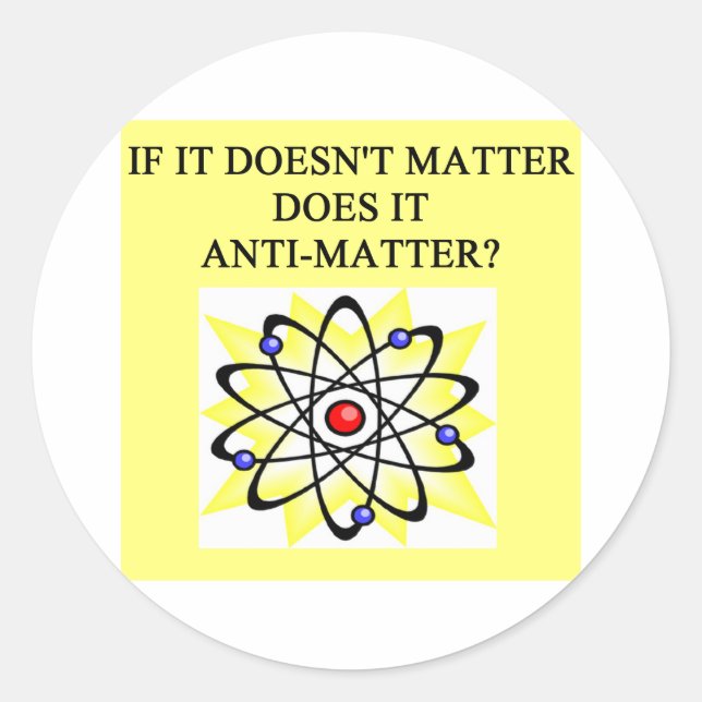 A Great Physics Design Classic Round Sticker (Front)