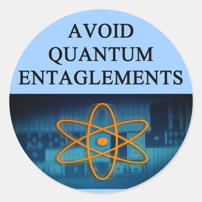 A Great Physics Design Classic Round Sticker (Front)