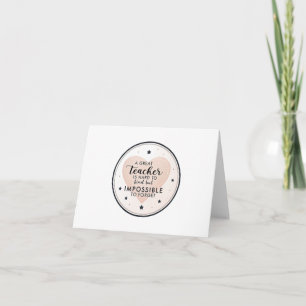 A Great Teacher Is Hard to Find – thank you gift Card
