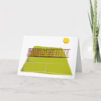 A great Tennis Court Design. What fun Card