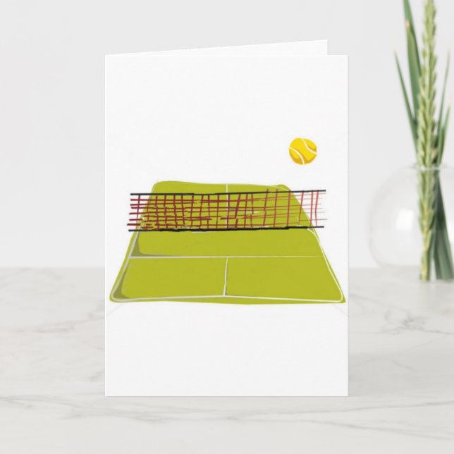 A great Tennis Court Design. What fun Card (Front)