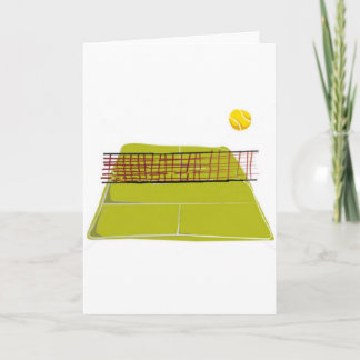 A great Tennis Court Design. What fun Card
