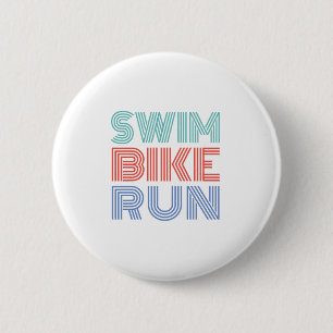 A great Triathlon gift for your friend or family 6 Cm Round Badge