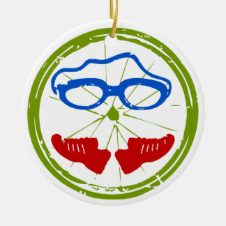A great Triathlon gift for your friend or family Ceramic Tree Decoration