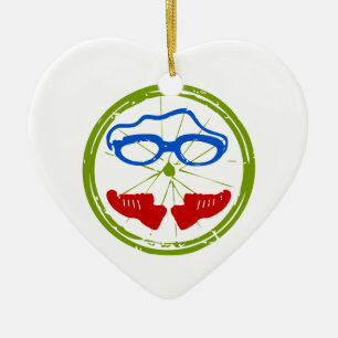 A great Triathlon gift for your friend or family Ceramic Tree Decoration