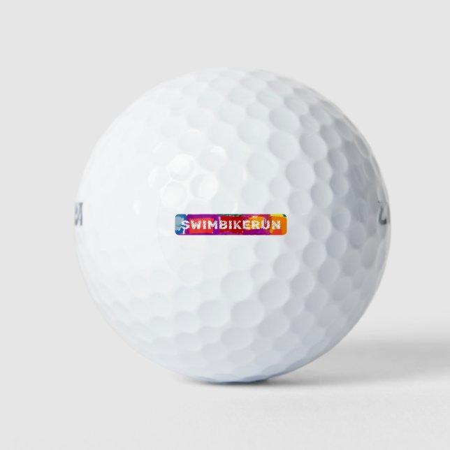 A great Triathlon gift for your friend or family Golf Balls (Front)