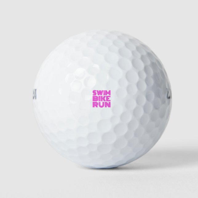 A great Triathlon gift for your friend or family Golf Balls (Front)