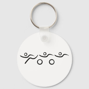 A great Triathlon gift for your friend or family Key Ring
