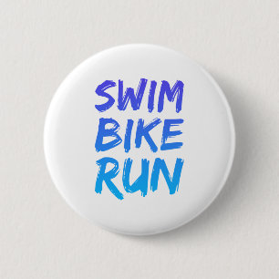 A great Triathlon gift for your friend or family m 6 Cm Round Badge