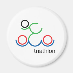 A great Triathlon gift for your friend or family Magnet