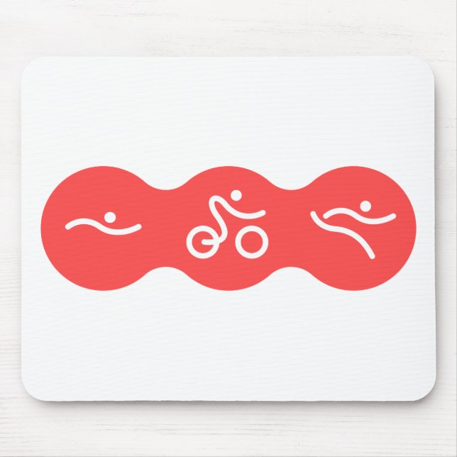 A great Triathlon gift for your friend or family Mouse Pad (Front)