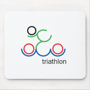 A great Triathlon gift for your friend or family Mouse Pad