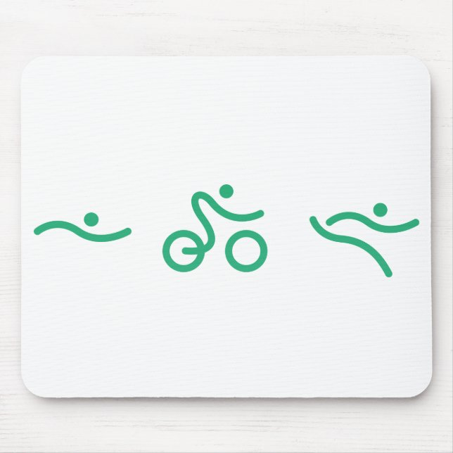 A great Triathlon gift for your friend or family Mouse Pad (Front)