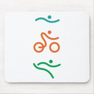 A great Triathlon gift for your friend or family.. Mouse Pad