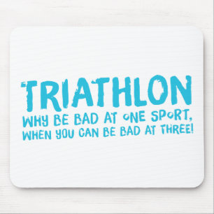 A great Triathlon gift for your friend or family Mouse Pad