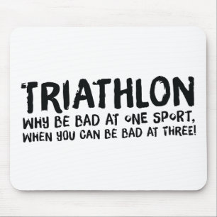 A great Triathlon gift for your friend or family Mouse Pad