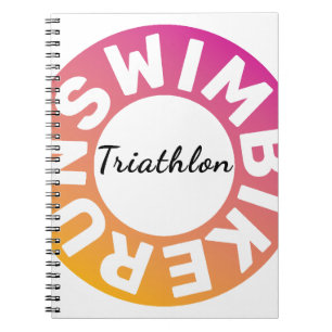 A great Triathlon gift for your friend or family Notebook