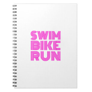 A great Triathlon gift for your friend or family Notebook