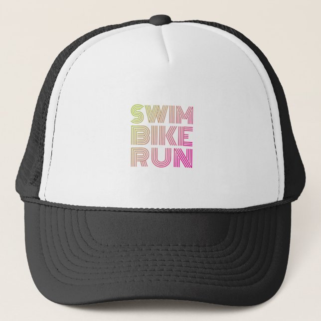 A great Triathlon gift for your friend or family Trucker Hat (Front)