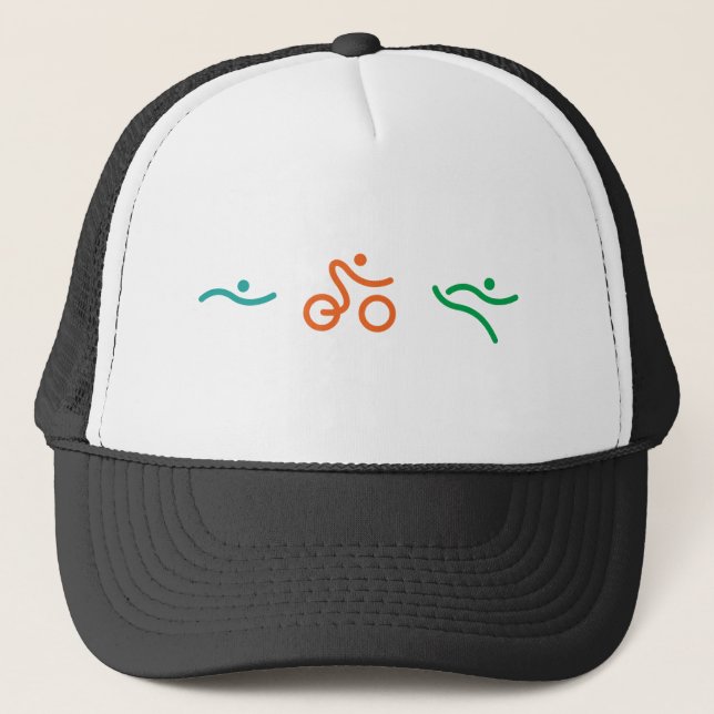 A great Triathlon gift for your friend or family Trucker Hat (Front)