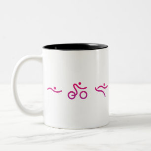 A great Triathlon gift for your friend or family Two-Tone Coffee Mug