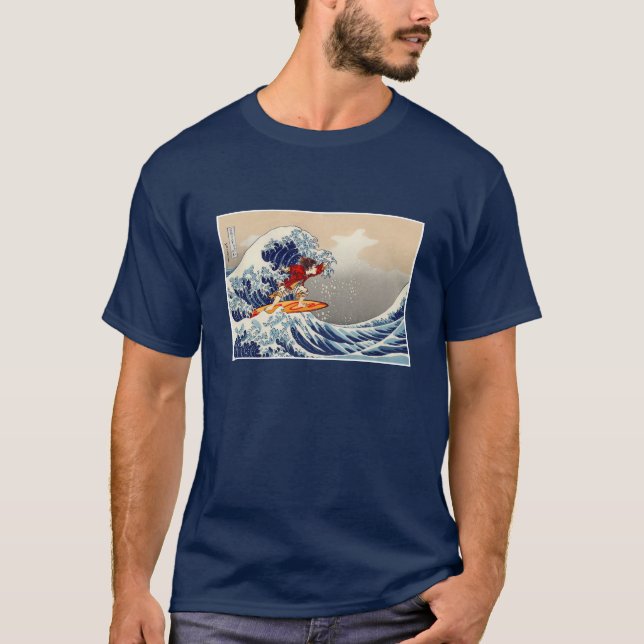 A Great Wave Rider off Kanagawa T-Shirt (Front)