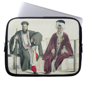 A Greek Priest and a Turk, engraved by the Thierry Laptop Sleeve