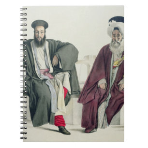A Greek Priest and a Turk, engraved by the Thierry Notebook