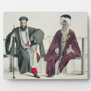 A Greek Priest and a Turk, engraved by the Thierry Plaque