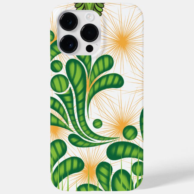 A green and gold artistic pattern depicting a tree Case-Mate iPhone case (Back)