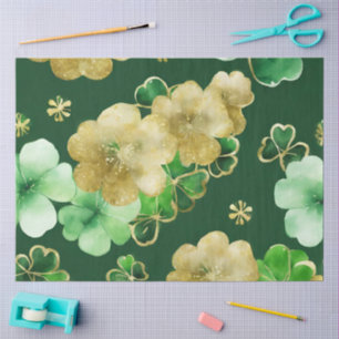 A Green and Gold St Patrick's Series Design #2 Tissue Paper