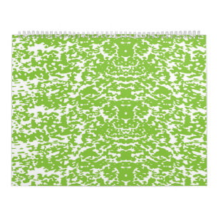 a green and white abstract background calendar