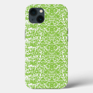 a green and white abstract background iPhone 13 case