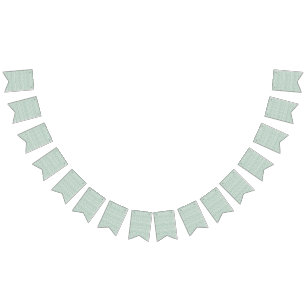 a green and white background with small leaves bunting 